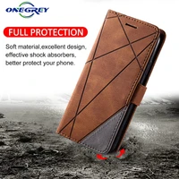 Luxury Leather Colorblock Case For Samsung Galaxy 2018 Prime 2017 2016 2015 G530 Flip Phone Cover