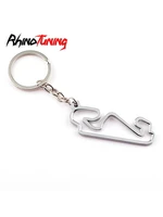 1pc car key metal keychain catalonia circuit auto universal accessories key chain ring