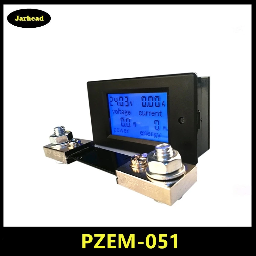 PZEM 051 DC Цифровой Амперметр Вольтметр 6 5 100V 4 IN1 ЖК дисплей мотоцикл Напряжение ток