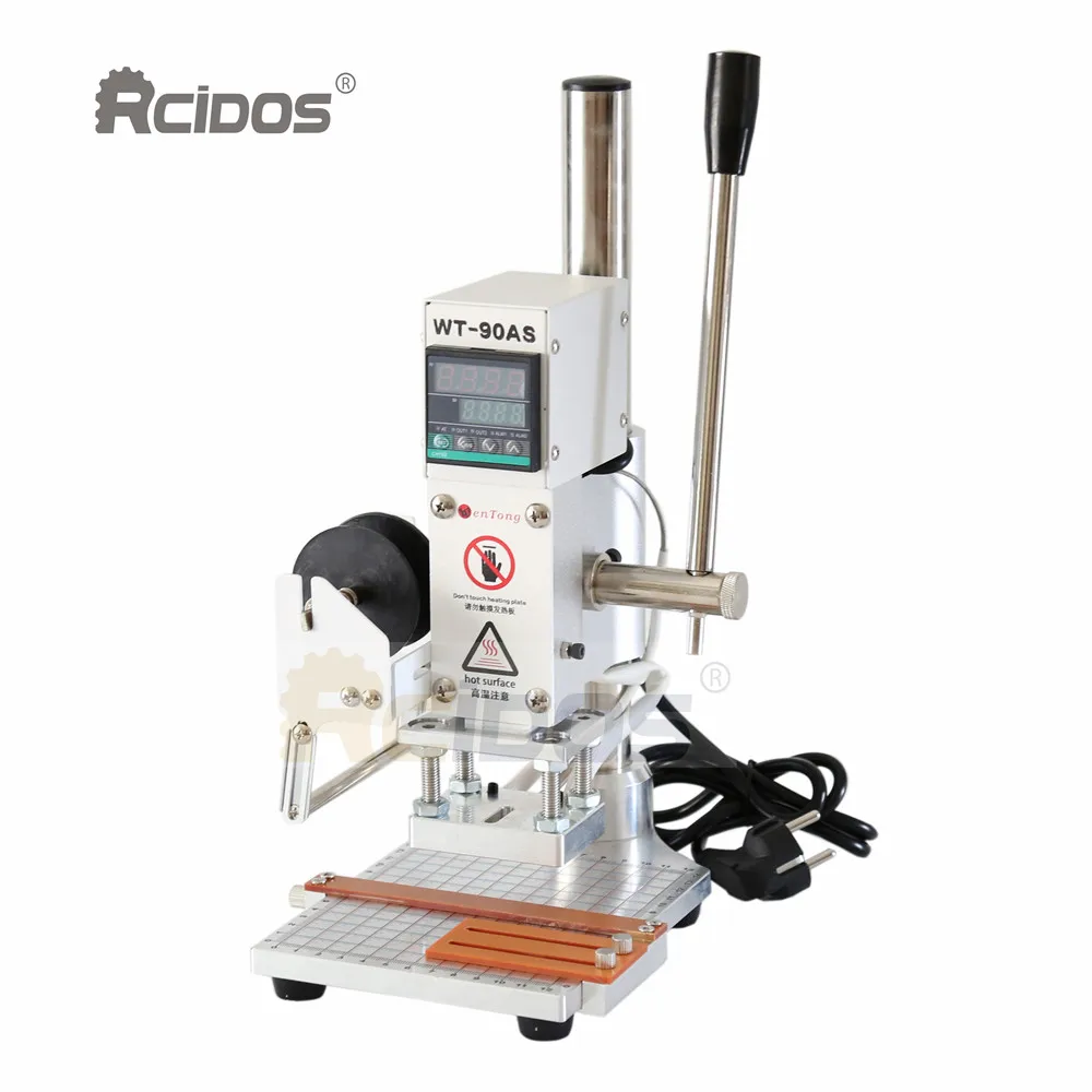 Однотонное Алюминий стол WT 90DS RCIDOS кожа бронзового цвета машина для горячего