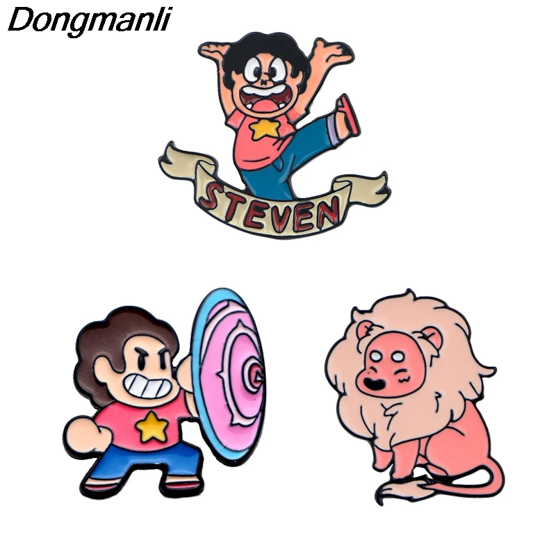 P3069 Dongmanli Steven Universe металлические эмалированные булавки и броши для женщин и мужчин нагрудные булавки рюкзак сумки шляпа значок подарки для детей