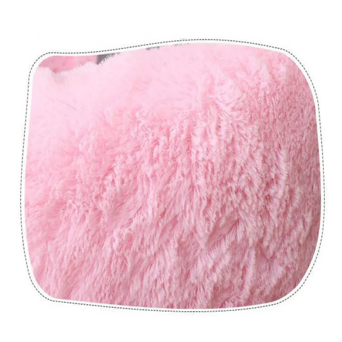 Pets Shag Plush Donut Cuddler Calming Bed Round Plush Cat Dog Mat Sleeping Bed with Pillow E2S