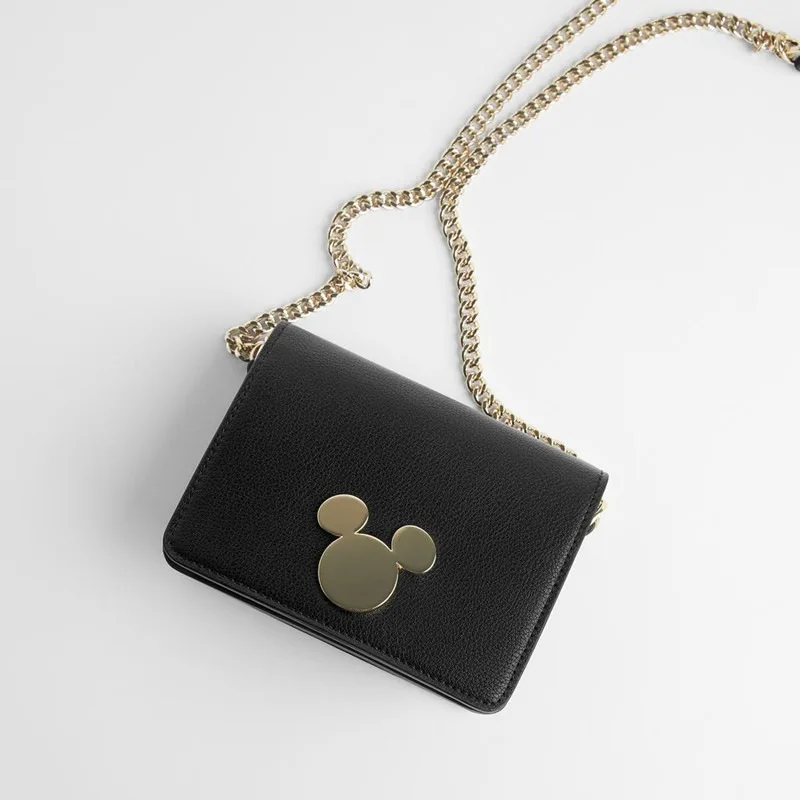 

Disney Mickey mouse Women's bag cute minnie messenger bag shoulder messenger bag fashion check ladies chain bag cartoon handbag