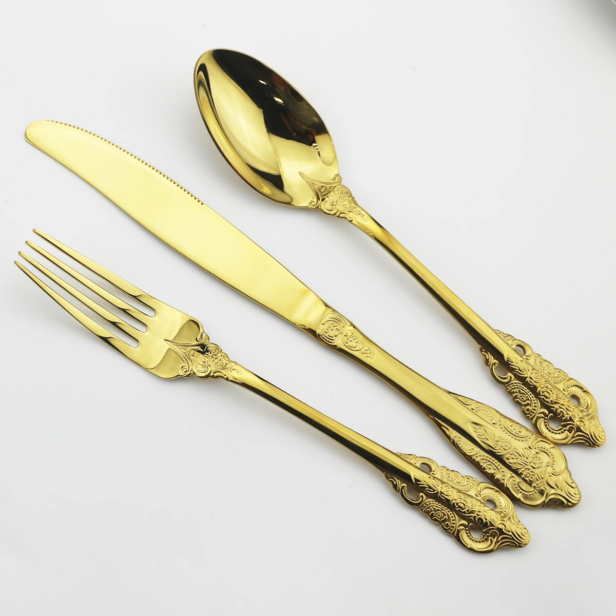 Набор посуды из нержавеющей стали 304 столовый нож вилка ложка столовые приборы