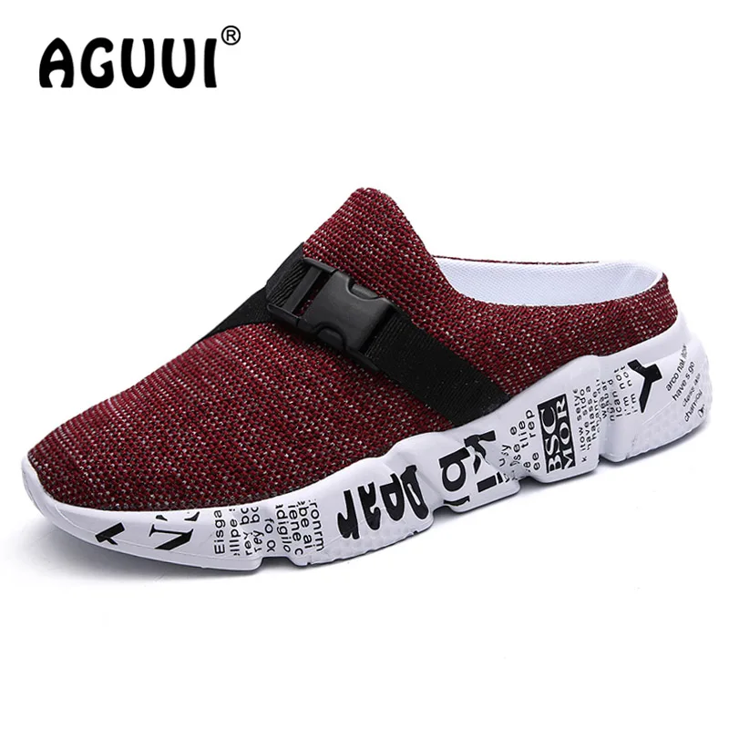 Мюли мужские легкие летние шлепанцы без застежки эластичные летняя Уличная