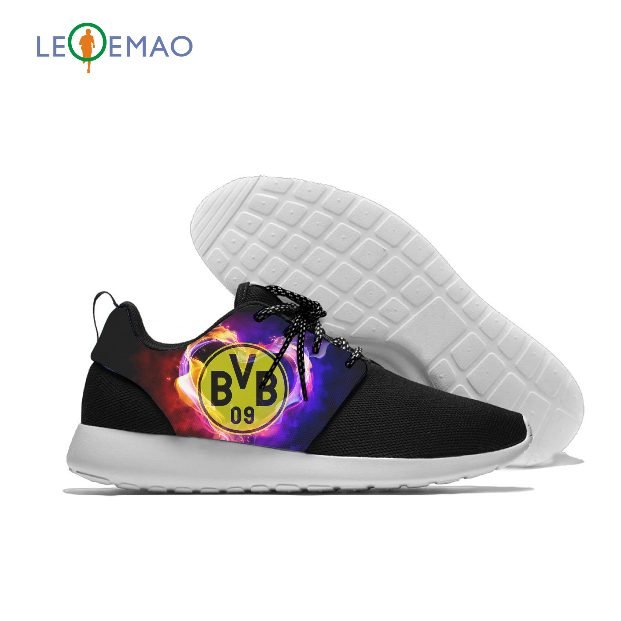 

Womens Mens Custom Dortmund Logo Low-Top Lace Up Mesh Sneaker Borussia Football Fans For Boys Girls Ruuning Shoes