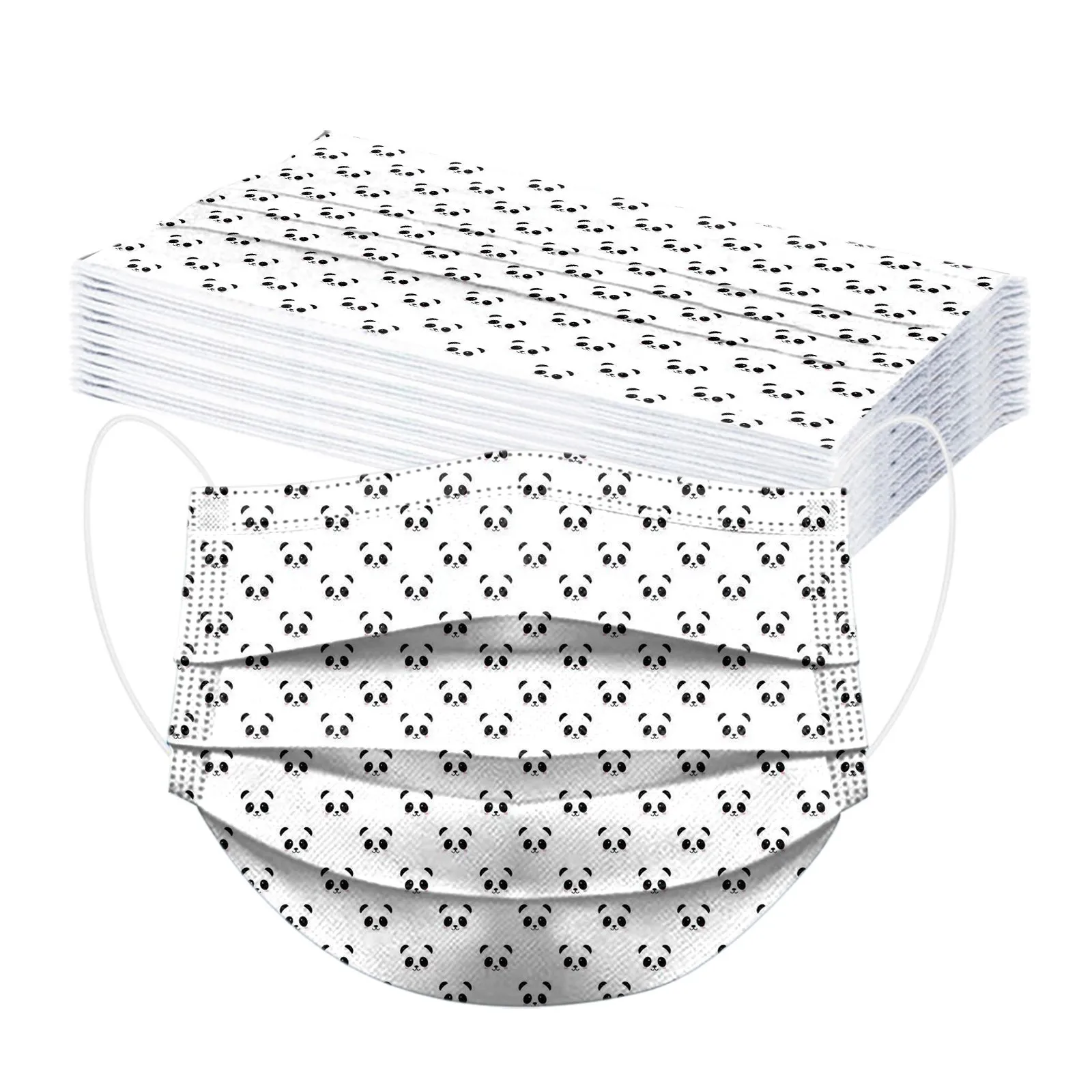 20 штук взрослых Маска Jetables с принтом маски Для мужчин женщин пылезащитное