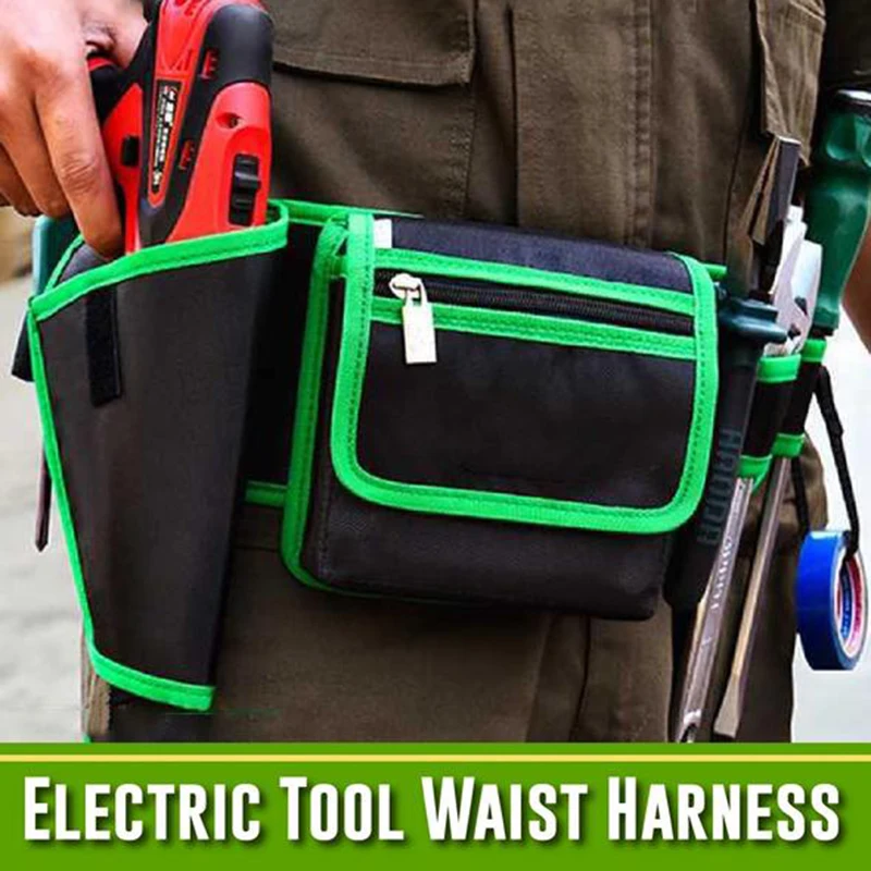 

Hot Selling 7 in 1 Electric Tool Waist Harness Waist Pouch Bag for Hardware Tools