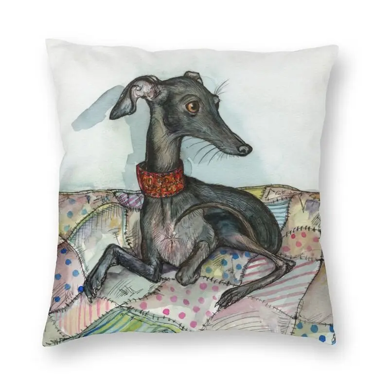 

Наволочка для домашней декоративной подушки Greyhound Whippet Dog 45x45 см