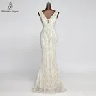 Женское вечернее платье-русалка, блестящее платье без рукавов, для торжественных случаев
