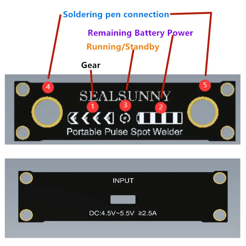 Аппарат для точечной сварки 4 скорости 18650 мАч|Аппараты сварки| |