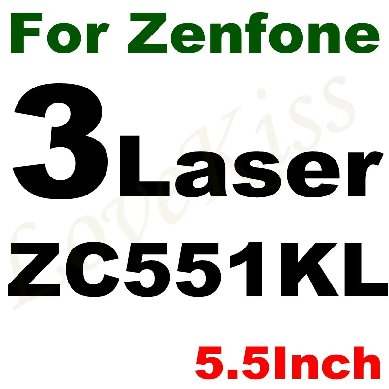 3 Laser ZC551KL Закаленное стекло 9H для ASUS Zenfone 4 Max ZC554KL 3 Max ZC520TL Go ZB500KL 3 2 Laser ZE500KL Selfie ZD551KL Защитная пленка для экрана - Цвет: 3 Laser ZC551KL