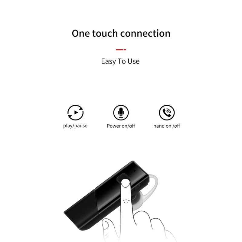 

Bluetooth-compatible 5.0Earphone Translator Wireless Waterproof Sports Games 33 Languages 110mAh Battery Sports Games 33