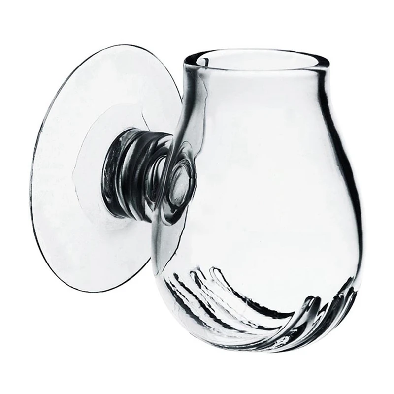 Стеклянная чашка для кормления еды зернистость креветка живой красный червь