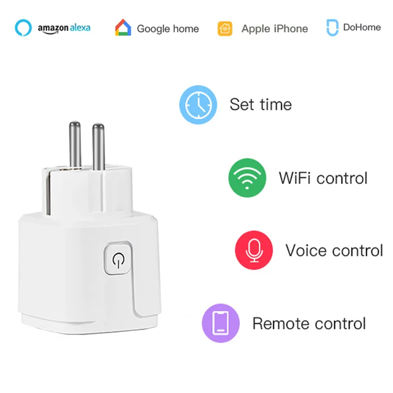 

Смарт-розетка с поддержкой Wi-Fi, 100-250 В, 16 А