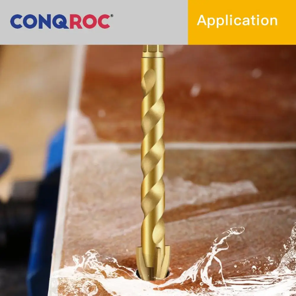 Набор сверл YG8 из зеркального стекла с титановым покрытием комплект 5 насадок