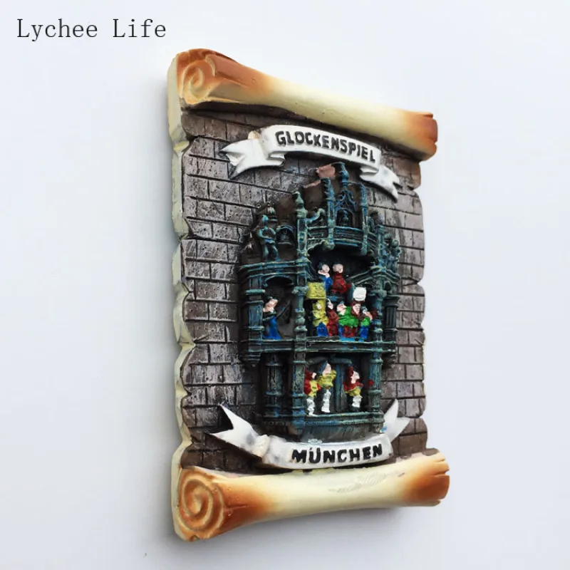 Lychee Life 3D проектор немецкого города из смолы для холодильника украшение