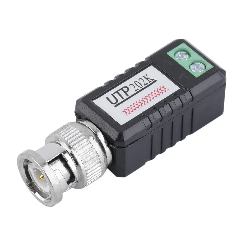 2 шт черный чехол CCTV один канал пассивный видео балун трансивер BZX 202K|Компьютерные