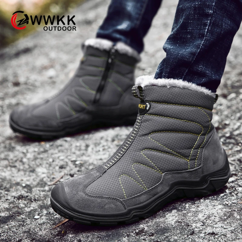 WWKK зимняя походная обувь мужские профессиональные водонепроницаемые походные