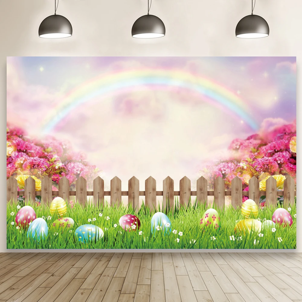 

Пасхальный фон Весенний сад Радуга абстрактный цветок фотография Фон кролик вечерние НКА Новорожденный ребенок портрет фото стенд опора