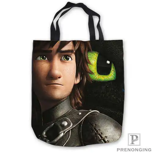 На заказ холст how_to_train_your_dragon_Tote Наплечная повседневная хозяйственная сумка