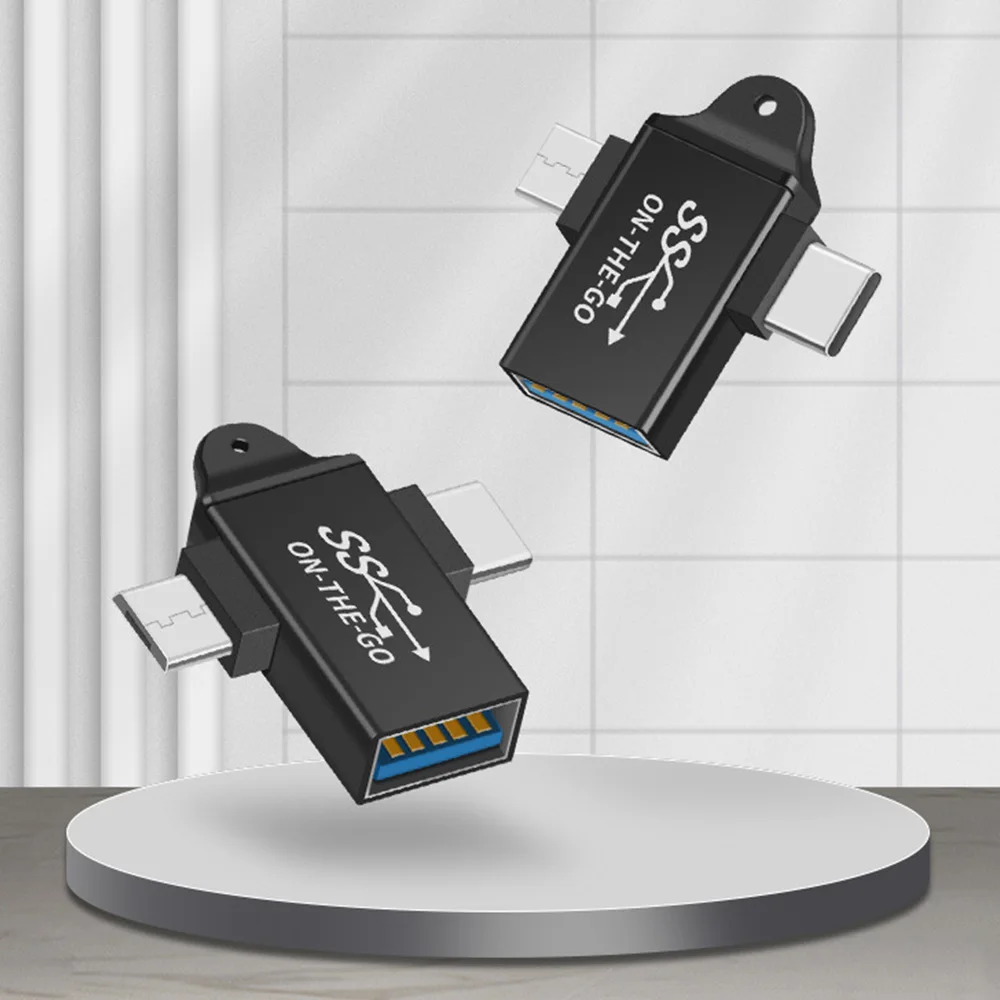 адаптер 2 в 1 micro usb type c otg для android huawei usb 31 преоб