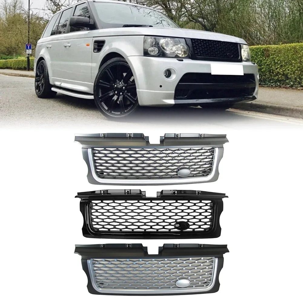 ABS Front Bumper Grille For Land Rover Range Rover Sport 2005 2006 2007 2008 2009 L320 ABS Exterior Car Styling Upper Grill