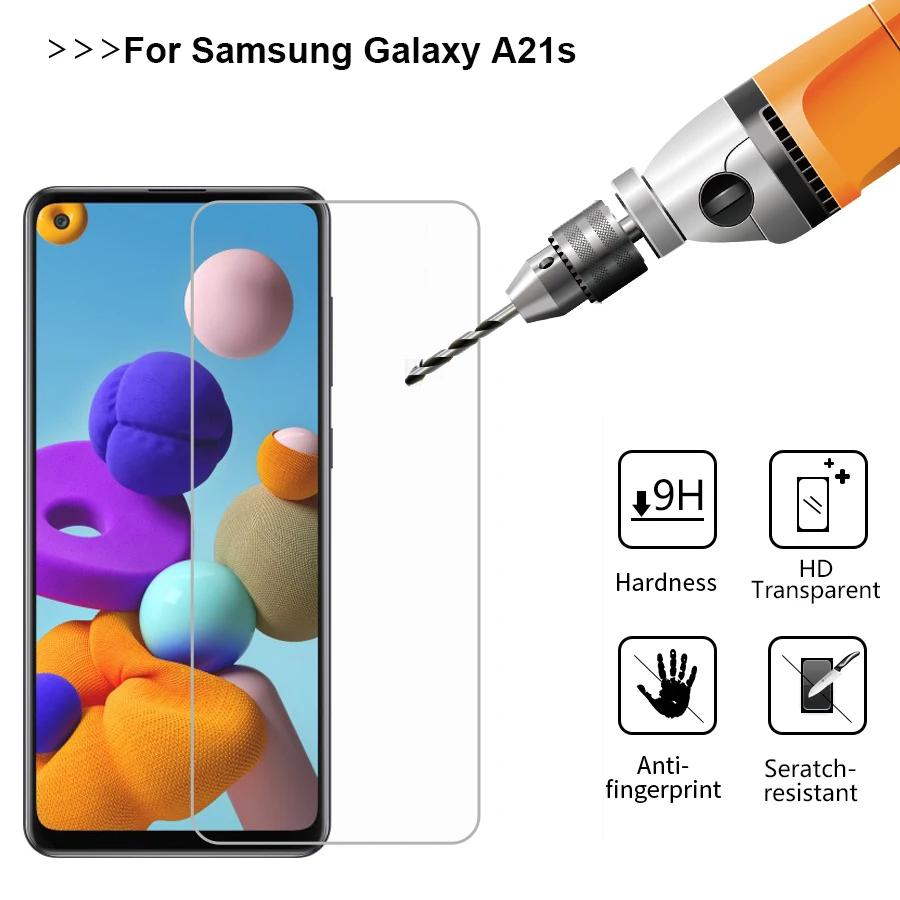 Закаленное стекло Galaxy A21S протектор экрана 9D Защитное для Samsung SM-A217F SM-A217M SM-A217N