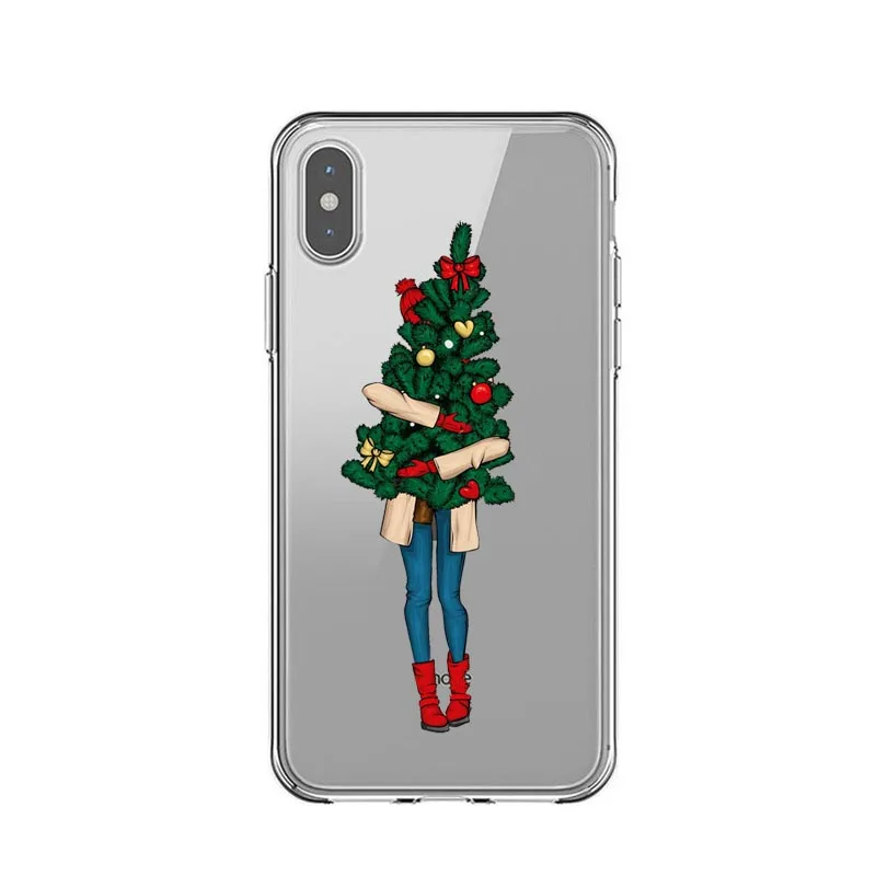 Vogue girl чехол для iPhone 11Pro Max Merry Christmas new year elk мягкий чехол для телефона для iPhone 5S, SE 6 6S 7 8 Plus X XS MAX XR - Цвет: TPU