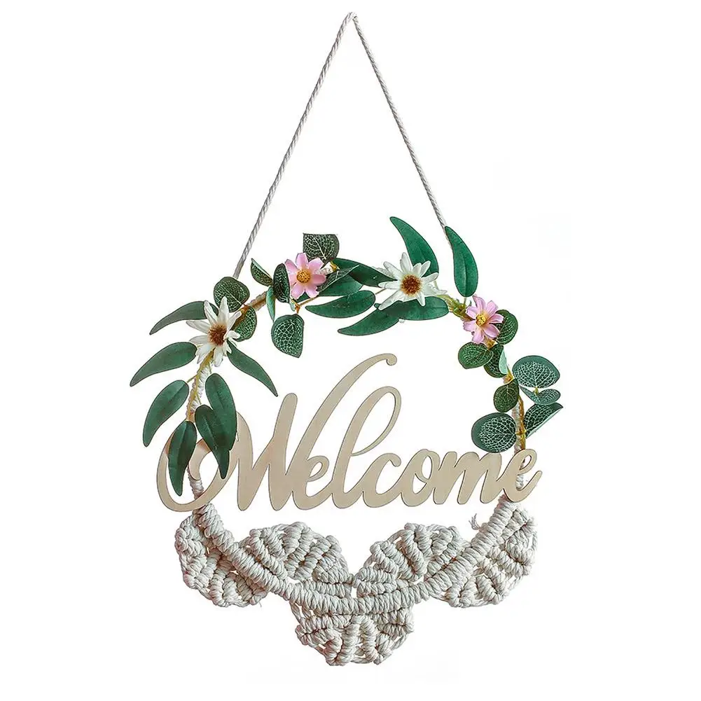 

Christmas Wreath Christmas Garland Front Door Wreath Christmas Door Decorations Christmas Decoration With Woven Tapestry