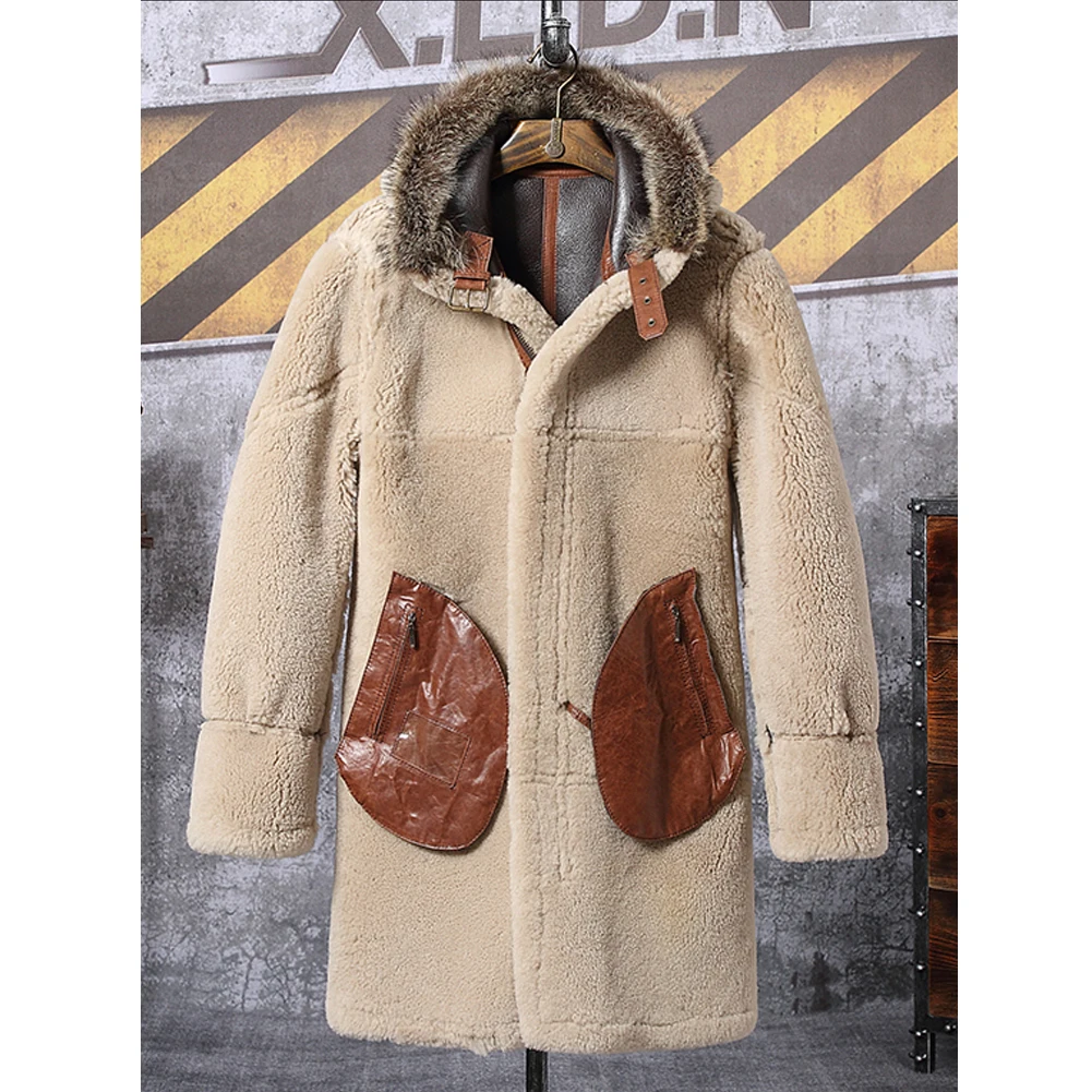 Мужская кожаная куртка бомбер