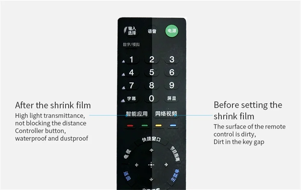 

10PCS Remote Control Cover TV Air Conditioning Remote Film Clear Protective Anti-dust Case Waterproof
