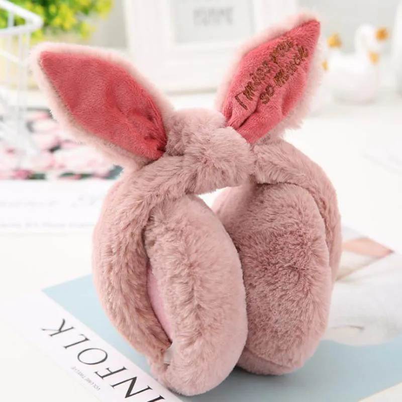 Calymel регулируемые Модные Элегантные зимние наушники с кроличьим мехом для женщин