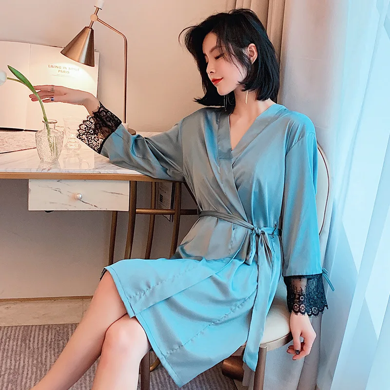 Халат кружевной халат сексуальный Свадебный пеньюар мягкий для подружки невесты