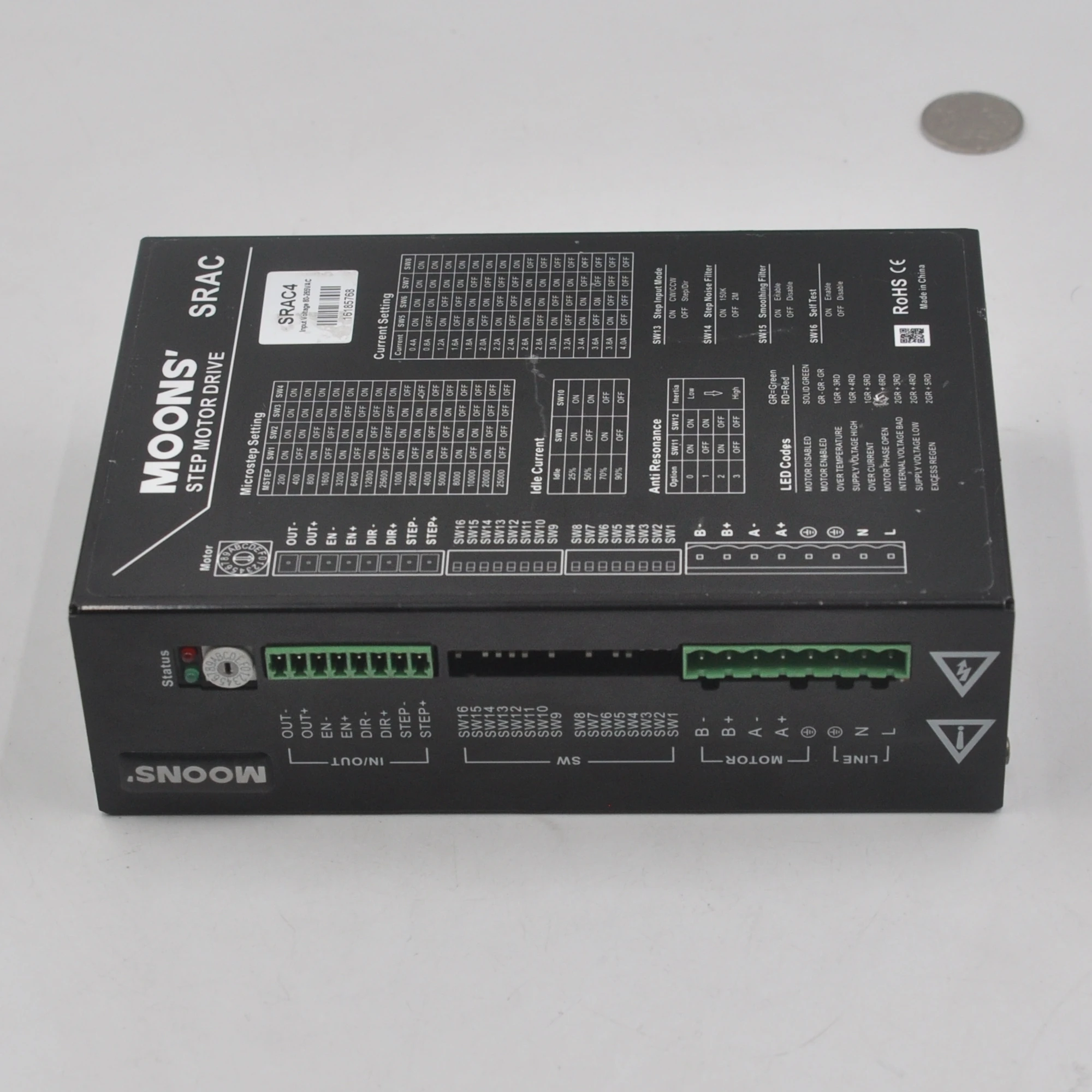 

SRAC4 MOONS Mingzhi original disassemble two-phase AC stepper motor driver