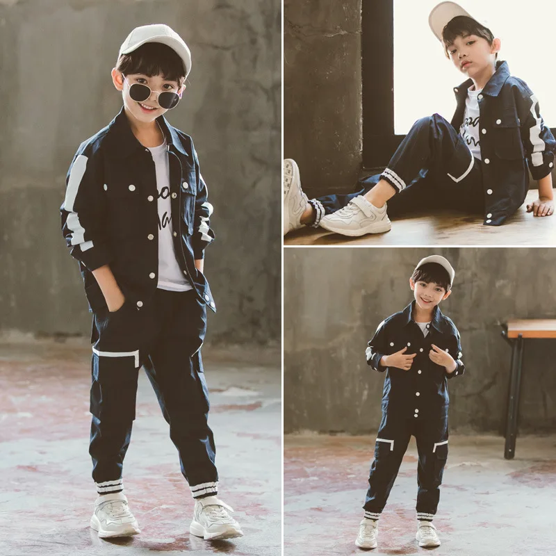 Комплект одежды для мальчиков-подростков повседневный спортивный костюм