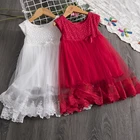 Рождественское платье для девочек, красвечерние вечернее платье для девочек, кружевное свадебное платье с цветами, платья для церемоний, Детский новогодний костюм