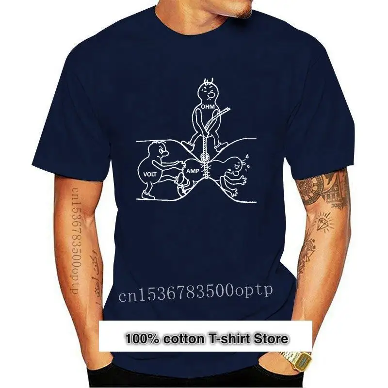 

Camiseta de ohmios para hombres y mujeres, camisa de la Ley de ingeniería eléctrica, nueva