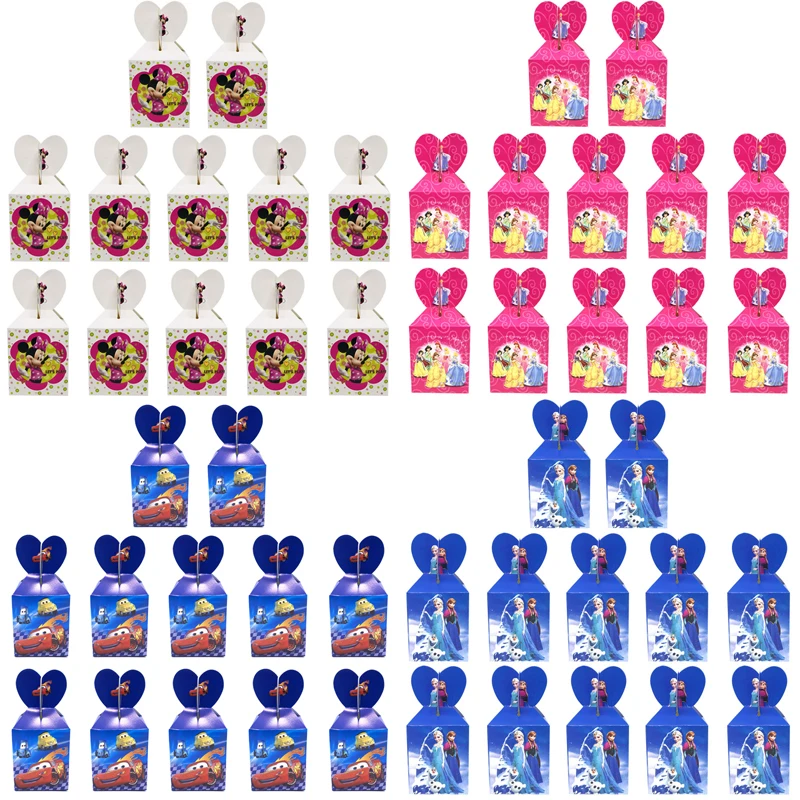 Es Disney Cars Birthday Party Decorations Kids Cookies Gift Box Disney Six Princess Supplies