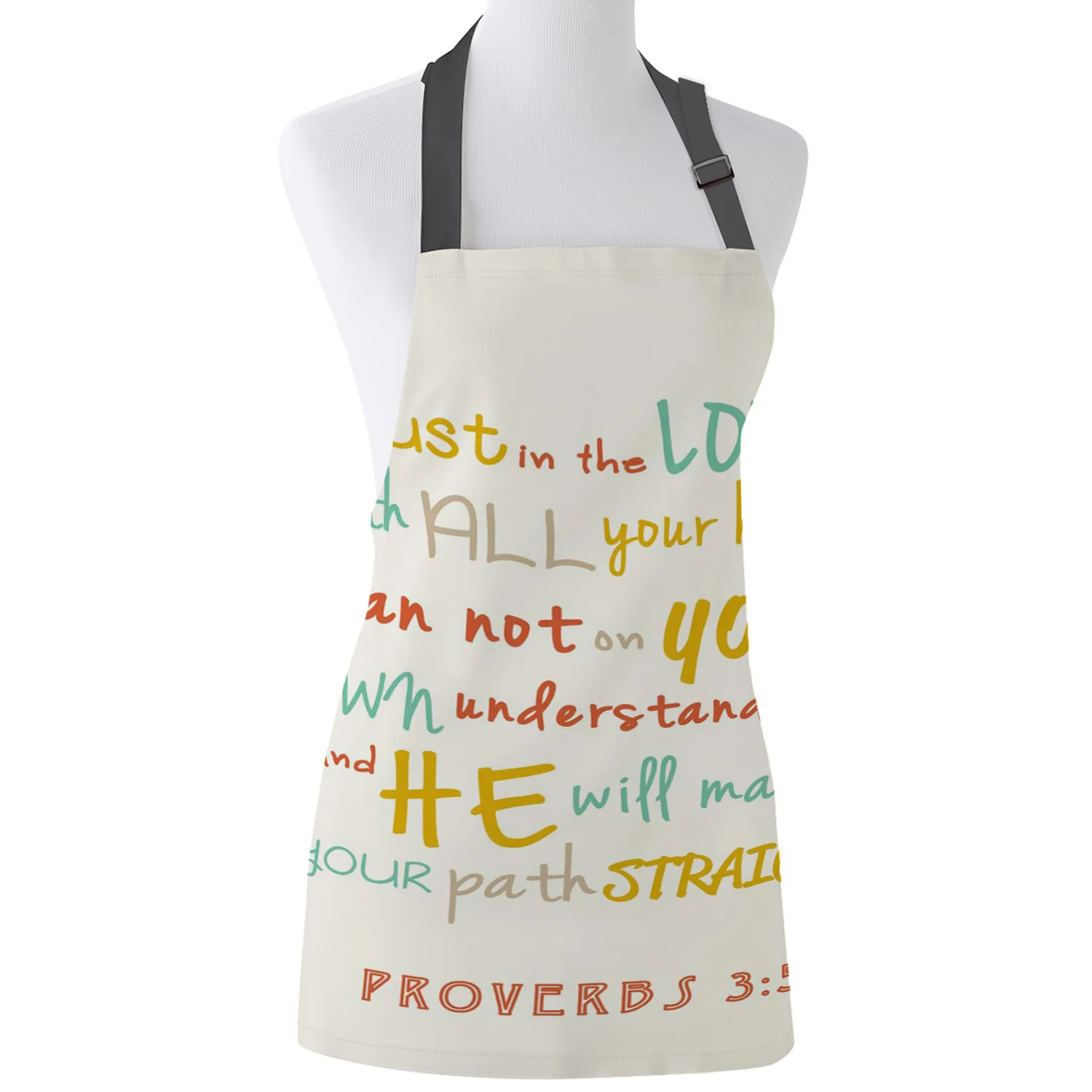 Доверие к лорду со всеми вашими сердцами напечатанные кухонные фартуки Прочный