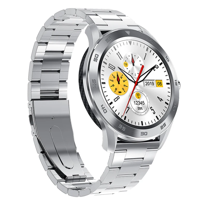 Silver Silver Steel Смарт-часы Timewolf IP68, спортивные Смарт-часы для мужчин, кровяное давление, водонепроницаемые, Bluetooth, умные часы для Apple Iphone, Android - Цвет: Silver Silver Steel