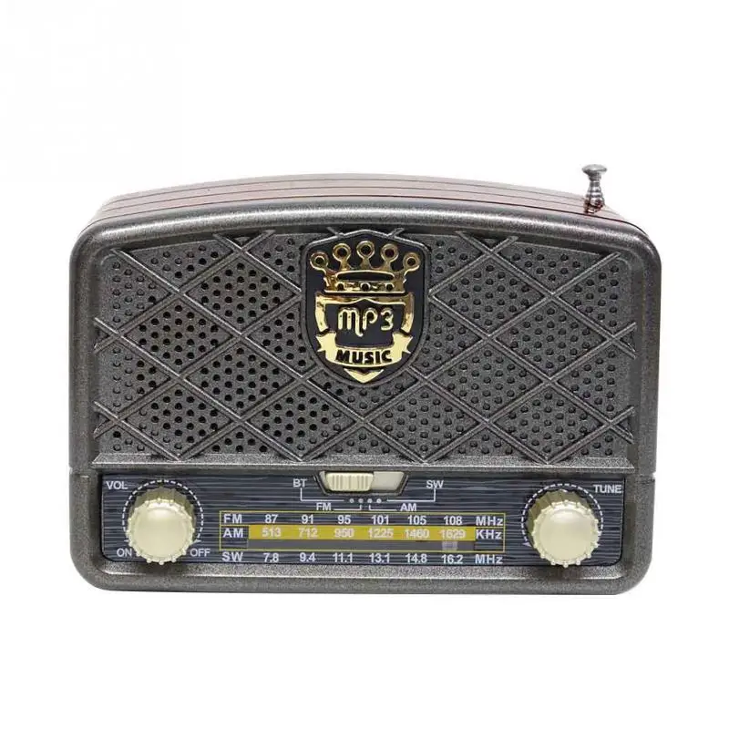 MIni Portable Retro Radio Handheld Receiver AM FM SW Support AUX USB TF MP3 Phone Music Player Rechargeable Bluetooth Speaker |
