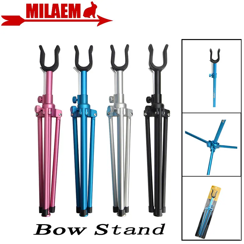 

Archery Recurve Bow Stand Pure Metal Protable Foldable Recurve Bow Stand Outdoor Hunting Shooting Bow And Arrow Accessories