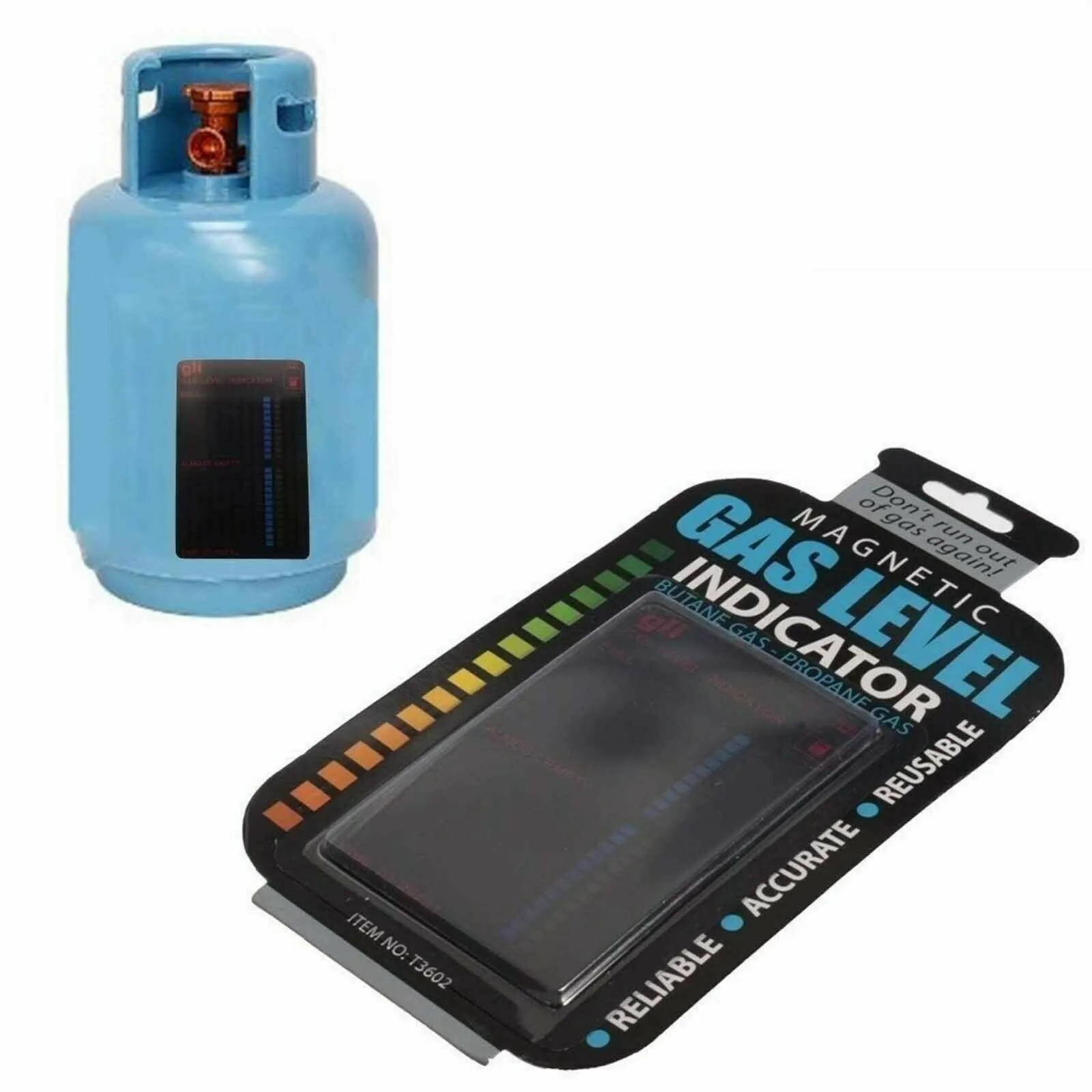 

Propane Butane LPG Fuel Gas Tank Level Indicator Magnetic Gauge Caravan Bottle Temperature Measuring Stick Test Card