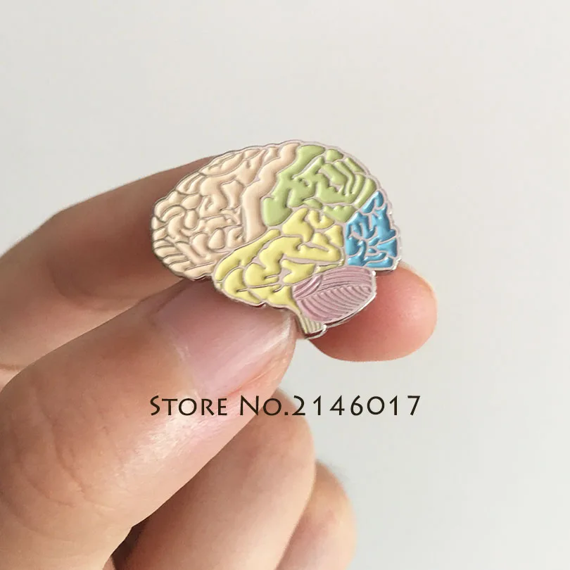 

Stroke Neurology Brooches for Doctors Nurses or Parkinson Depression Anxiety Brain Enamel Pins Medical Anatomy Lapel Pin Badge