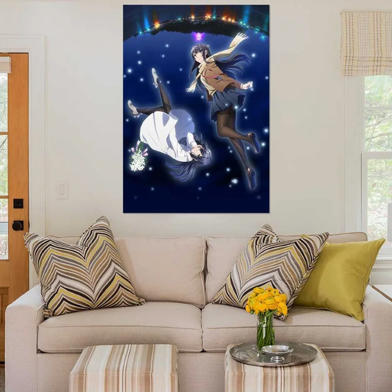 

Japanses Seishun Buta Yarou wa Bunny Girl Senpai no Yume wo Minai Poster Banner Scroll Picture Decorative Painting Home Decor