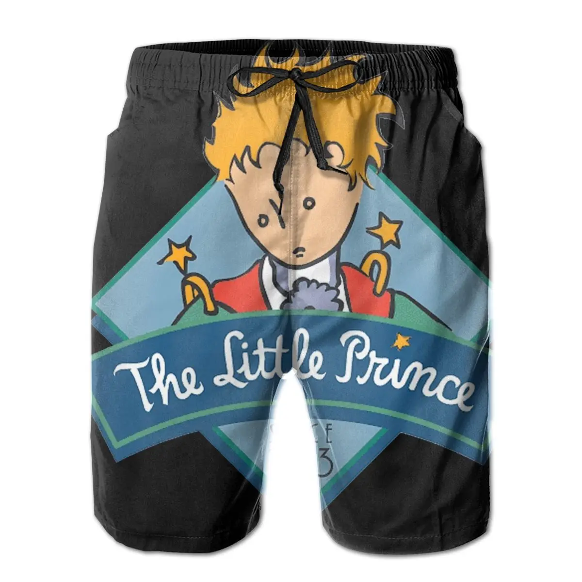 

Mens Shorts The Little Prince Boy Love Fox Rose Cartoon France Beach Board Sport cute Shorts for adult