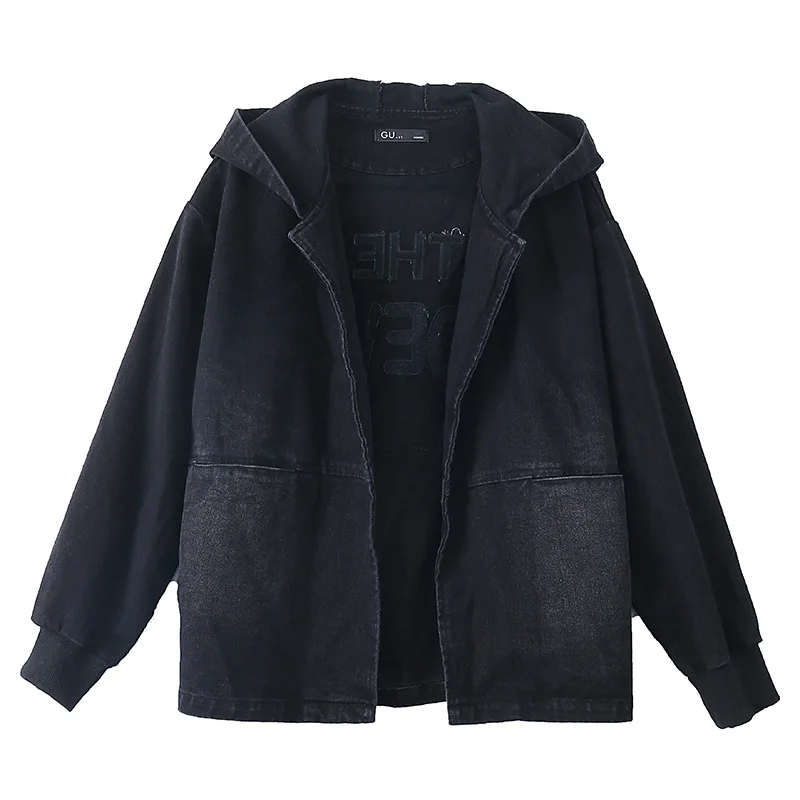 

Max LuLu Spring British New Designer Streetwear Women Sequins Denim Coats Female Casual Vintage Jacket Women Black Punk Clothing