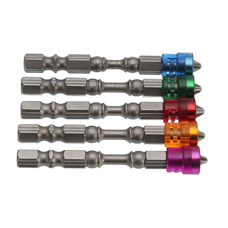 

5Pcs Single Head Magnetic Screwdriver Bit Anti-Slip Hex S2 PH2 Electric Screw Driver Set For Power Tools
