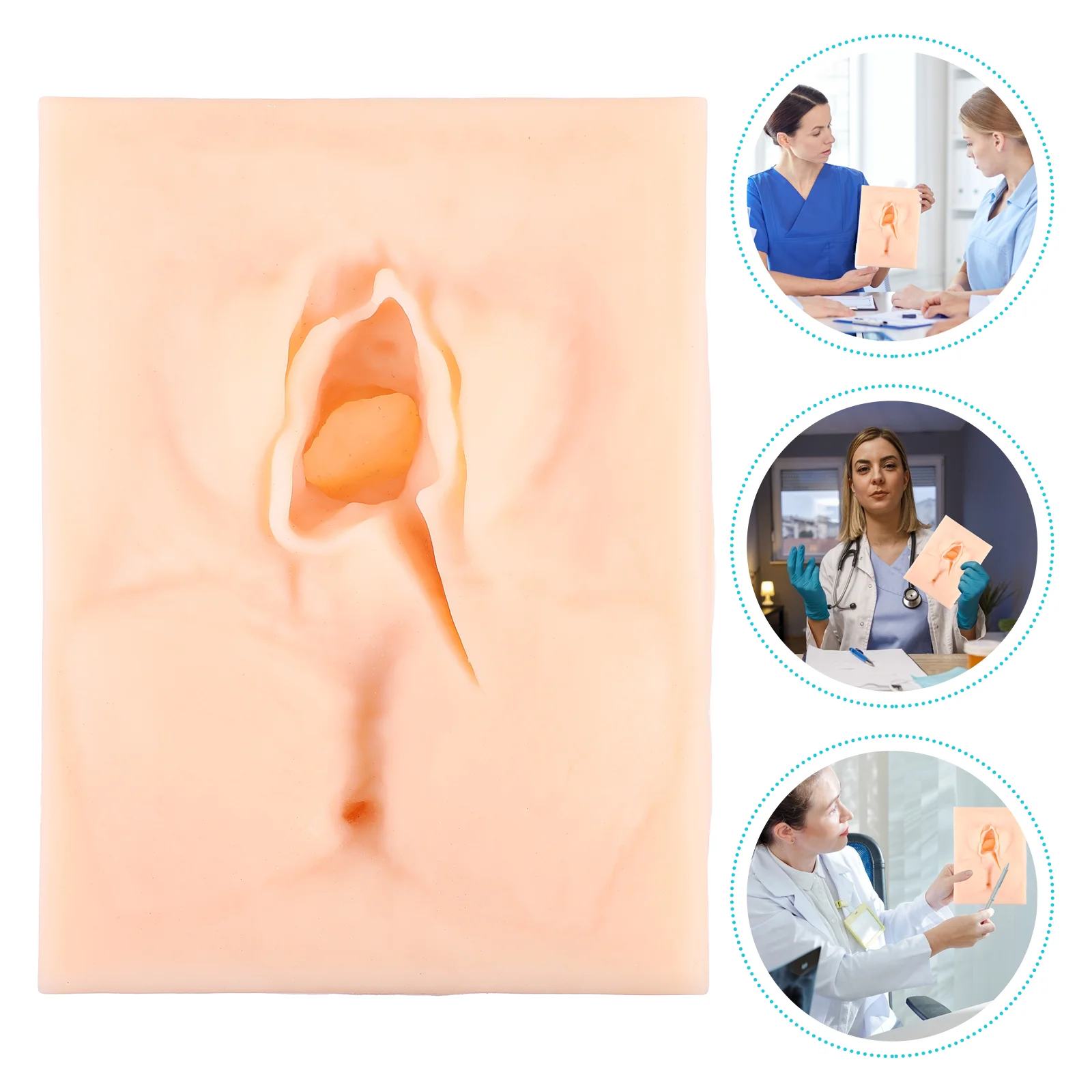 

1pc Skin Suture Practice Kit Female Private Parts Skin Suturing Practice Pad